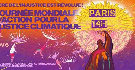 COP26 : Appel à mobilisation le 6 novembre pour la justice climatique